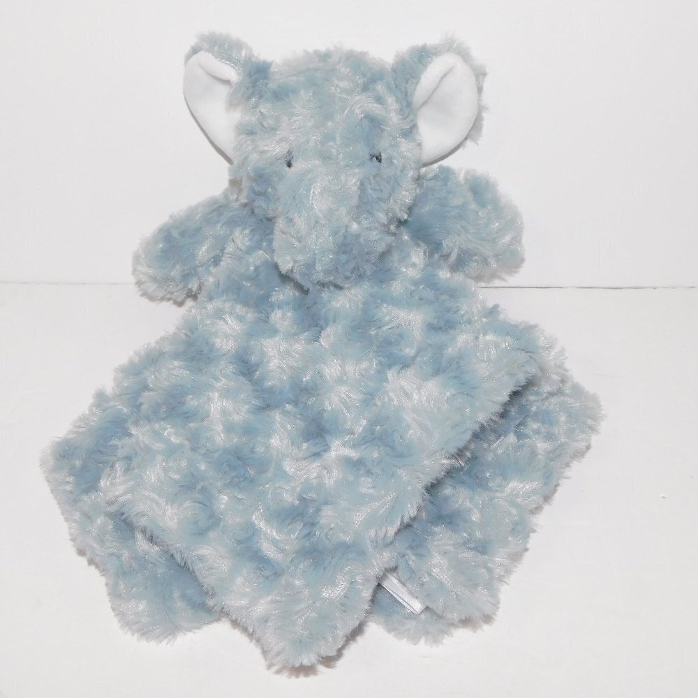 Tender Tyme Necessities Gray Swirl Plush Elephant Security Blanket Baby Lovey